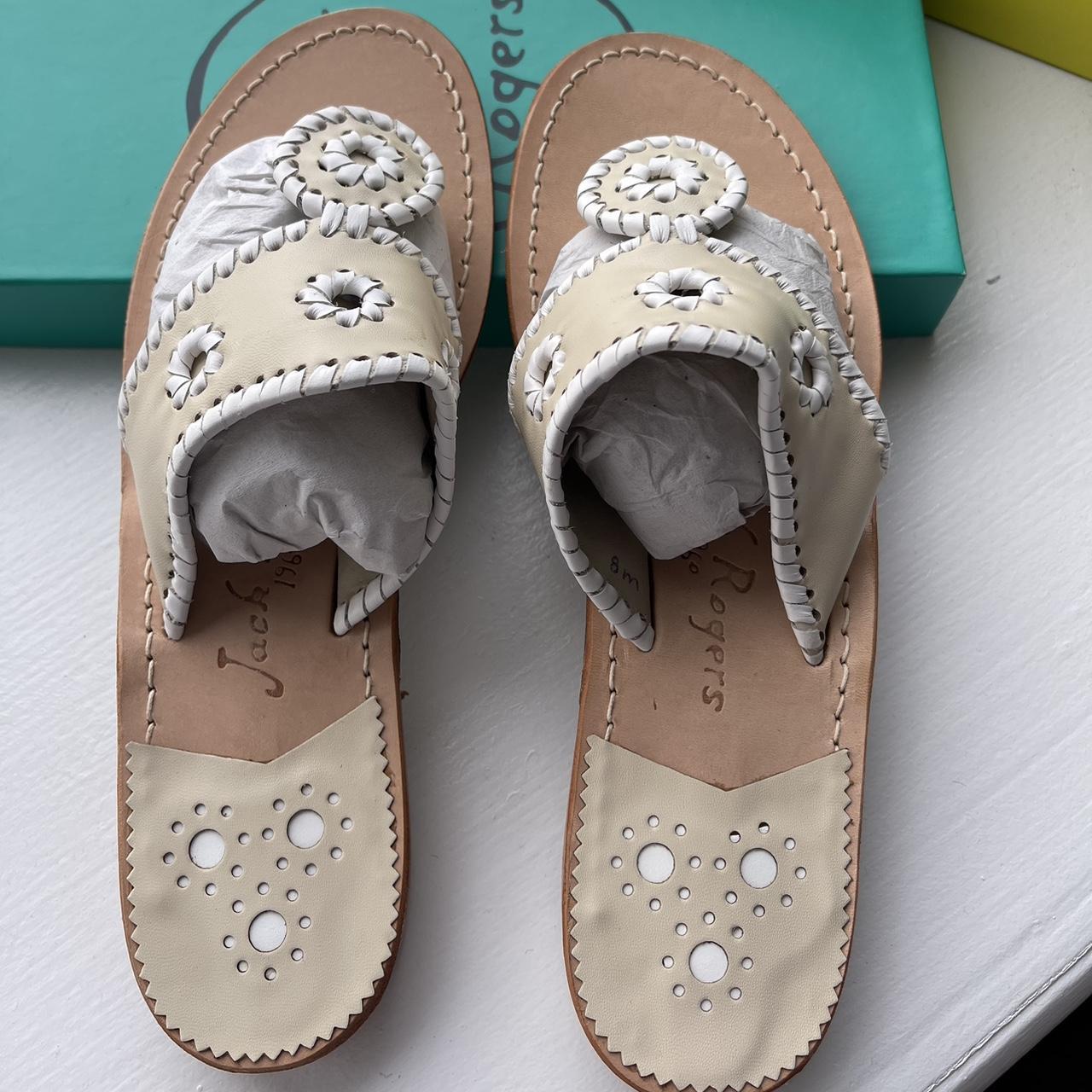 Jack rogers bone deals and white