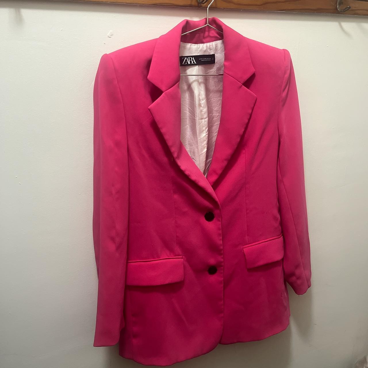 Oversized pink Zara blazer Depop