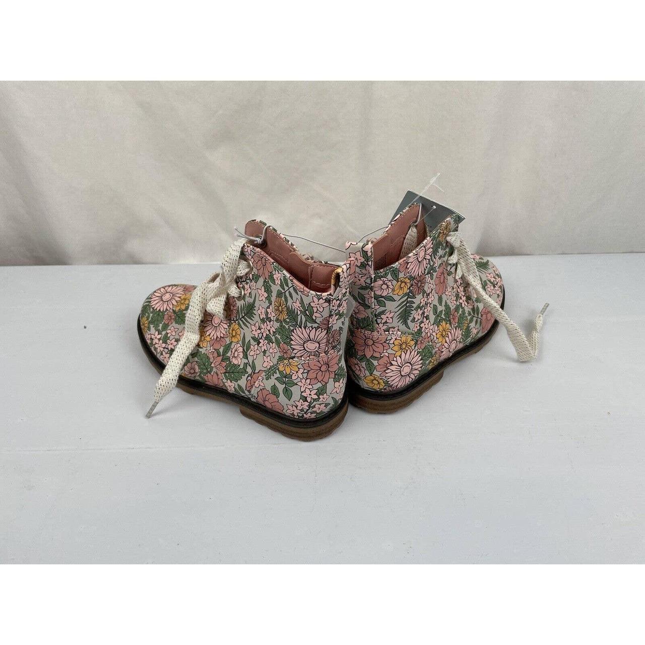 NEW Cat & Jack Giovanna Floral Flower SlipOn Lace... Depop