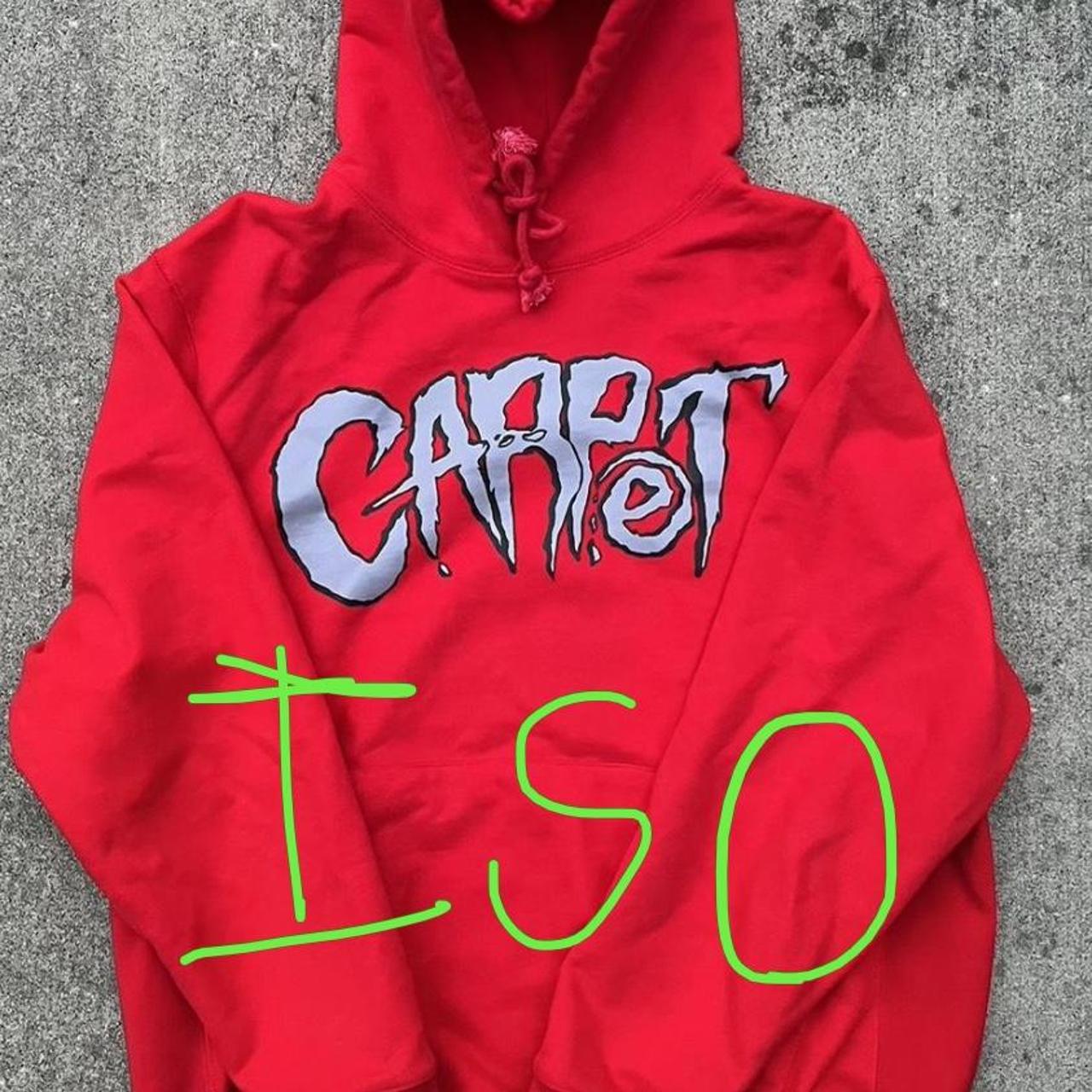 ISO CARPET COMPANY METAL HOODIE SIZE SL NAME YOU’RE... Depop