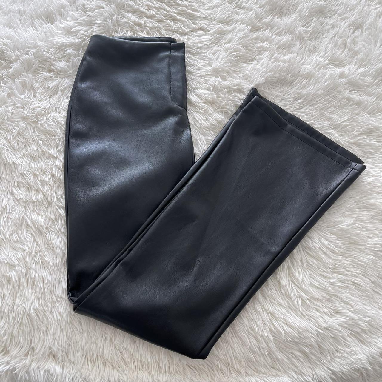 motel rocks black leather pants amazing quality in... Depop