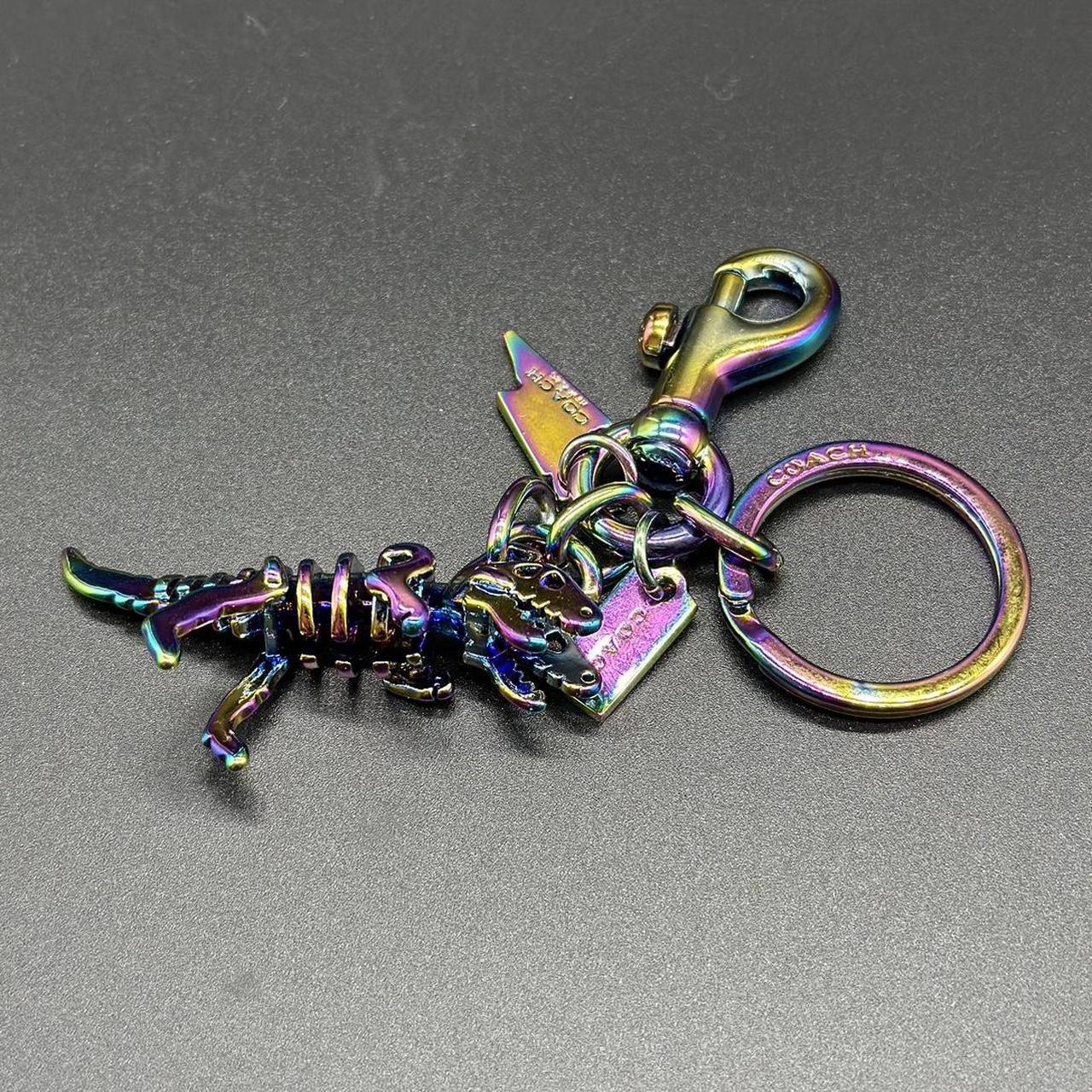 Coach Oil slick sale Rexy Bag Charm Keychain