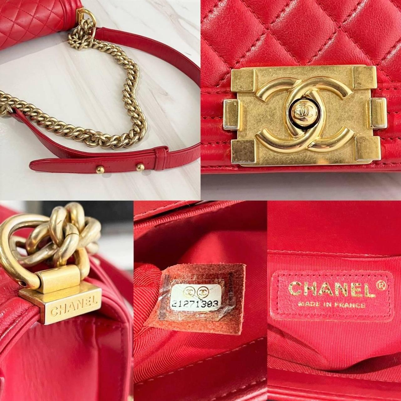 Chanel Boy Red Shoulder Bag Chanel Boy Chanel Red | Depop