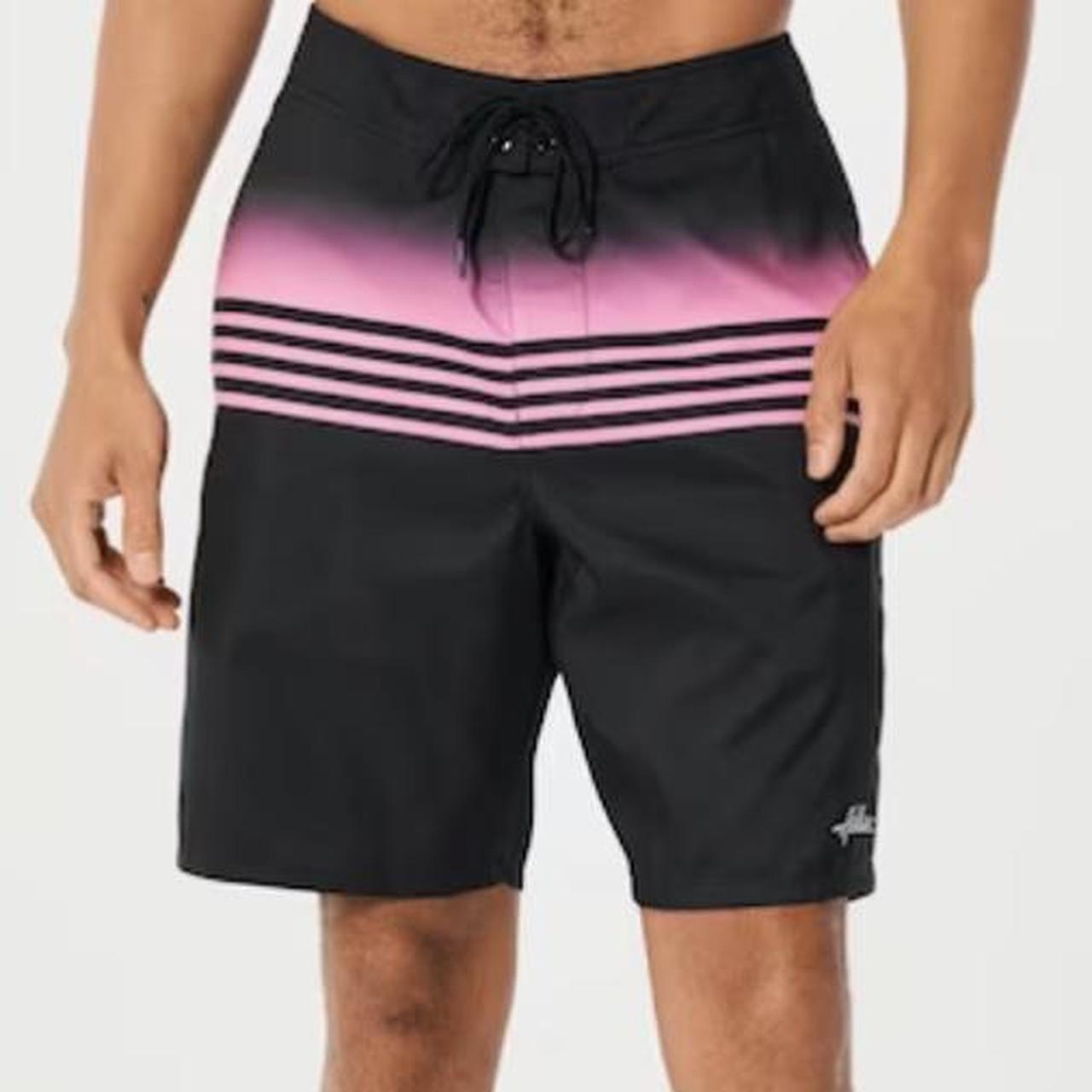 Hollister pink deals swim trunks