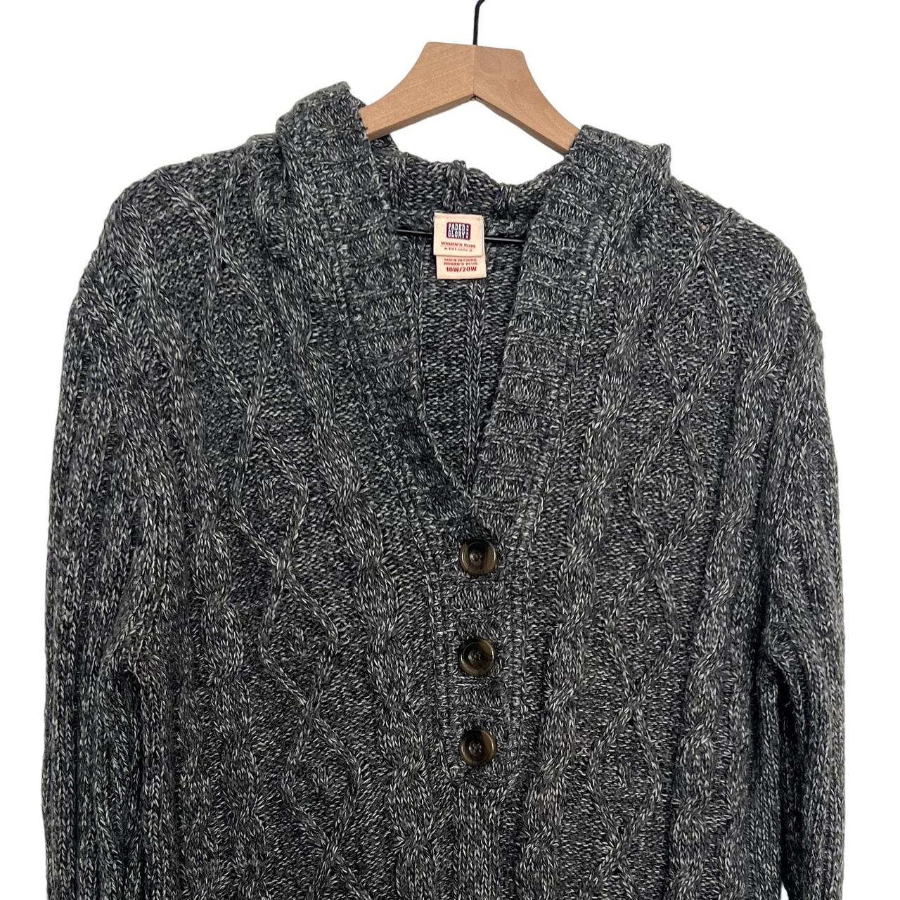 Faded Glory Women's Sweater Grey 18 – Faded Glory Women Cable