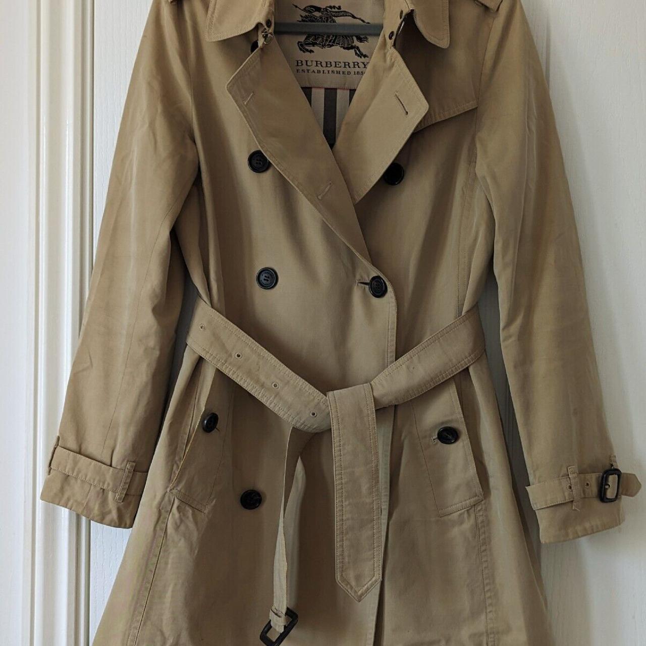 Ladies burberry trench 8 best sale