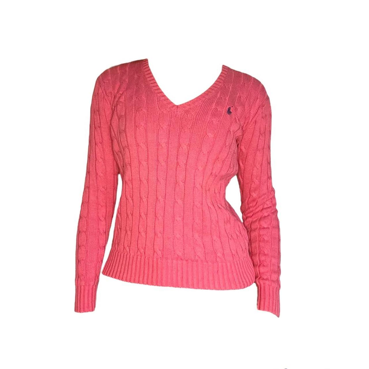 Ralph Lauren Women's Pink Jumper | Depop