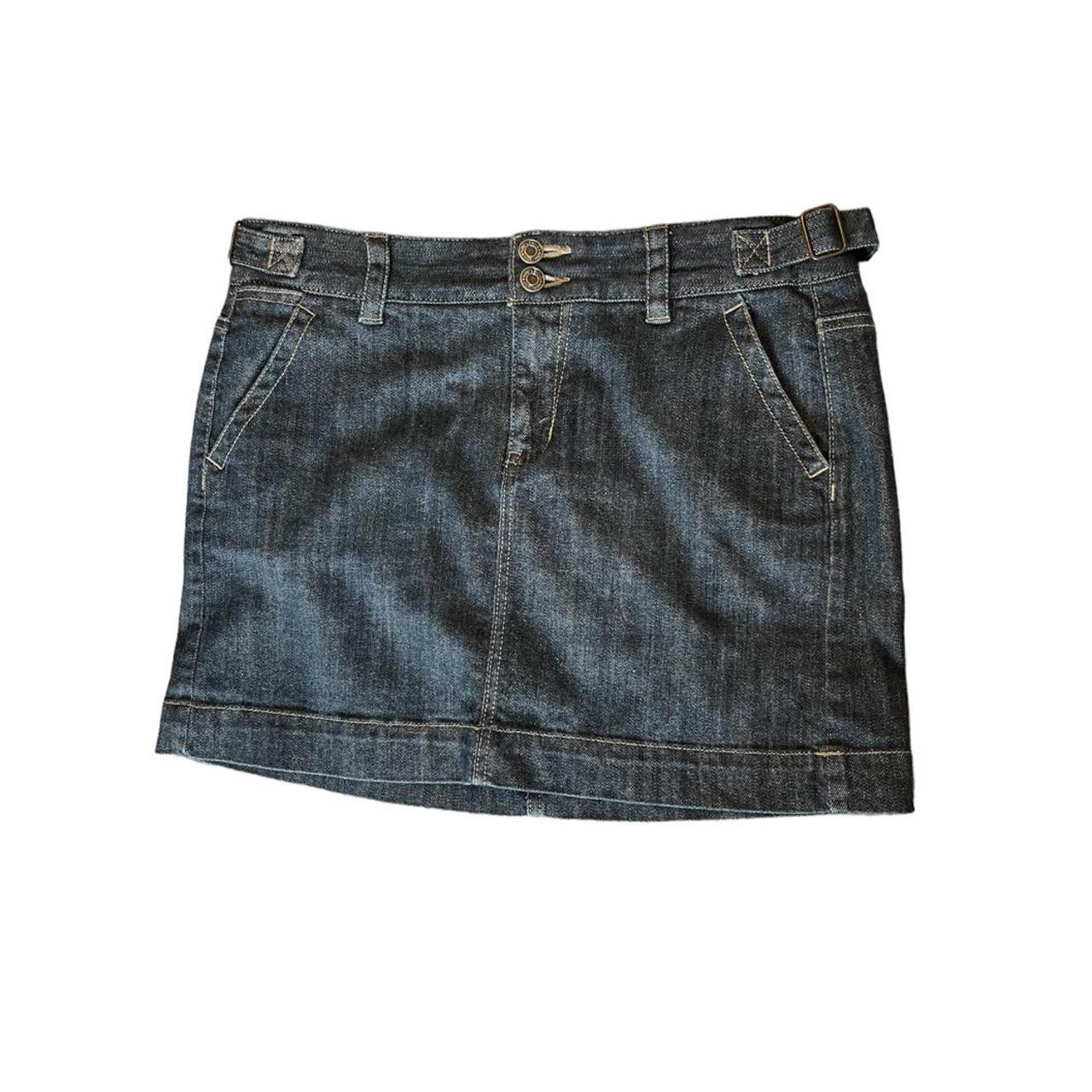 Vintage 2000s Gap Denim Mini Skirt SWIPE FOR TRY ON... - Depop