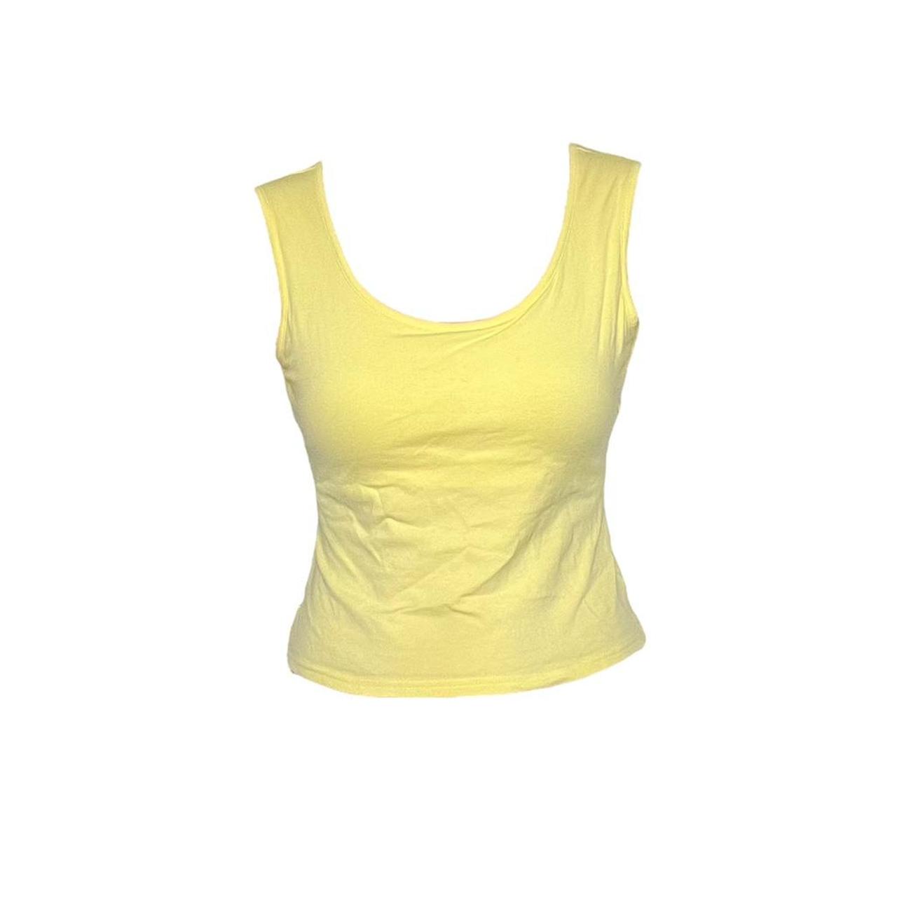 Vintage 2000s Yellow Backless Y2K Crop Top SWIPE... Depop