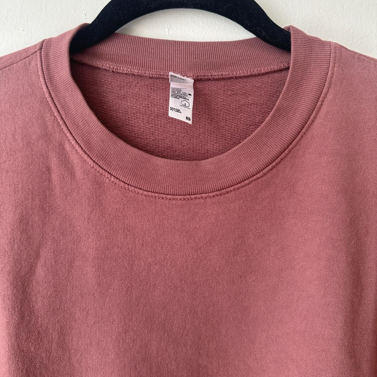 Rose colored sweatshirt hot sale