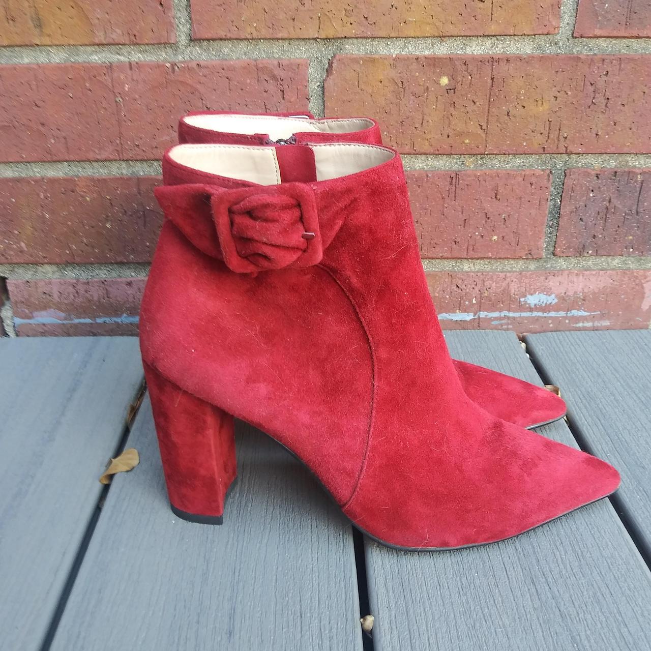 Moda in pelle outlet red boots