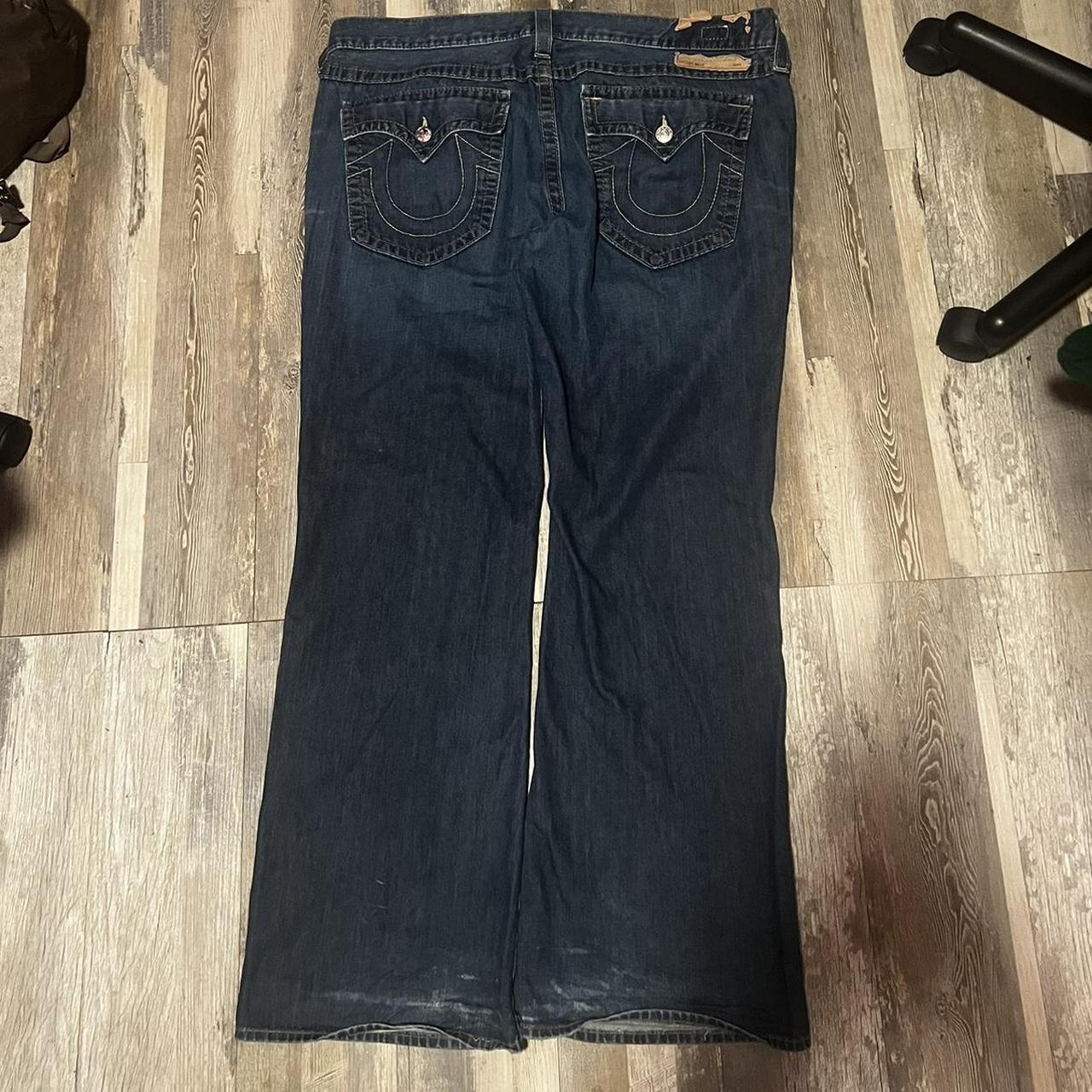 Vintage superrr baggy true religion jeans billy... - Depop