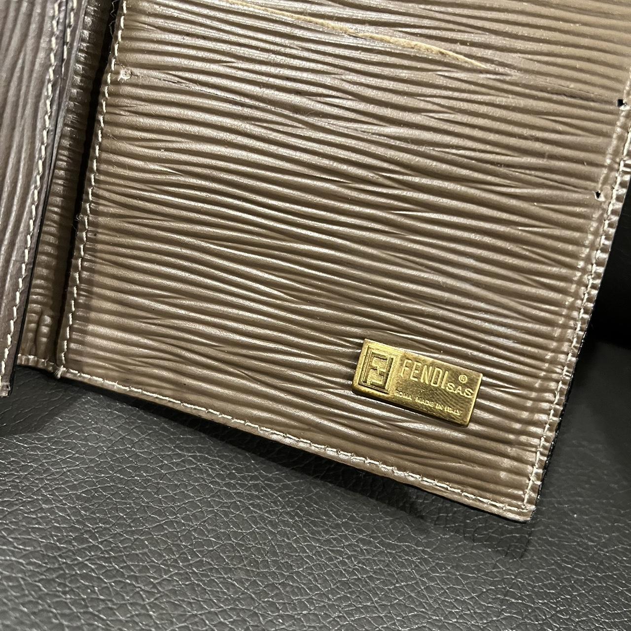 F is Fendi Wallet on Chain. Zucca Embossed - Depop