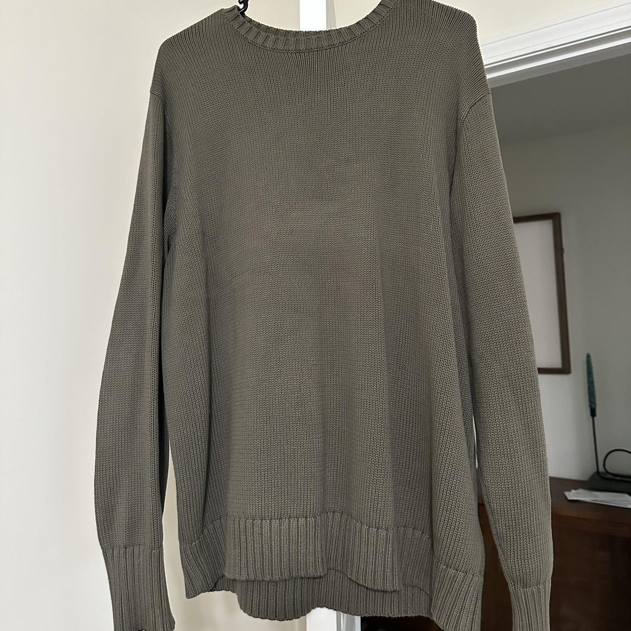 Olive green oversized brandy sweater - Depop