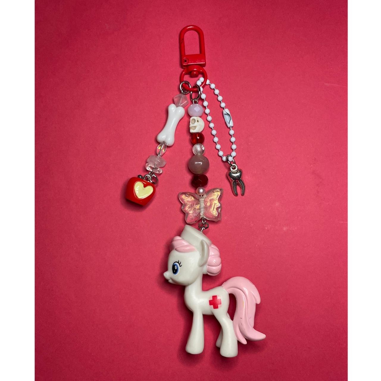 🏥Nurse Redheart Mlp Keychain🏥 -Made with glass,... - Depop