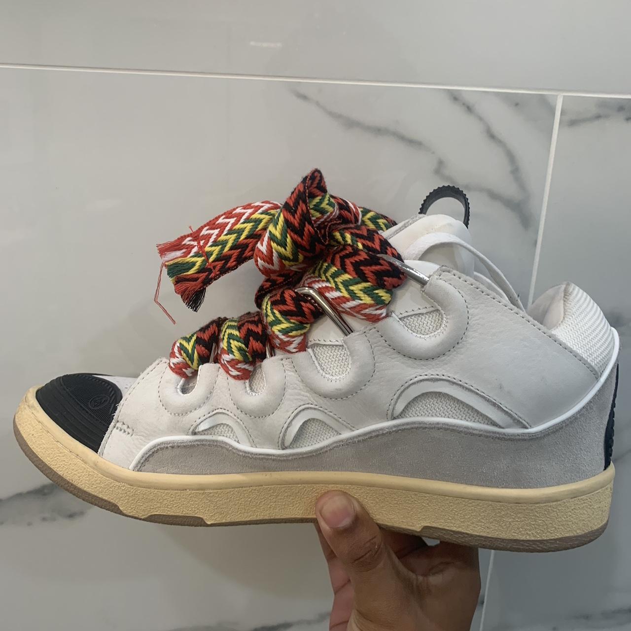 Lanvin Curb “ White Ivory” Shoes Size 10 Eu 43 DM... - Depop