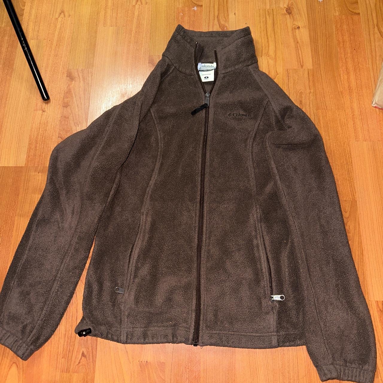 Columbia Women’s Brown Fleece Size Small Warm - Depop