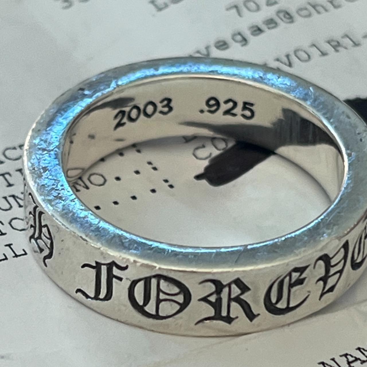 Chrome Hearts Forever spacer ring size | Depop