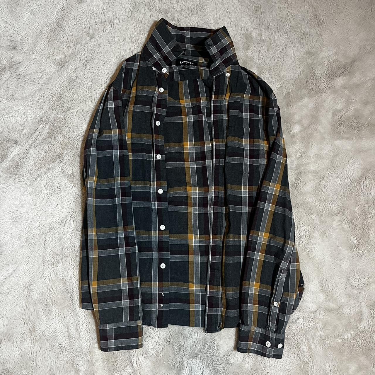 Express Men’s Vintage Flannel Size Small -worn a... - Depop