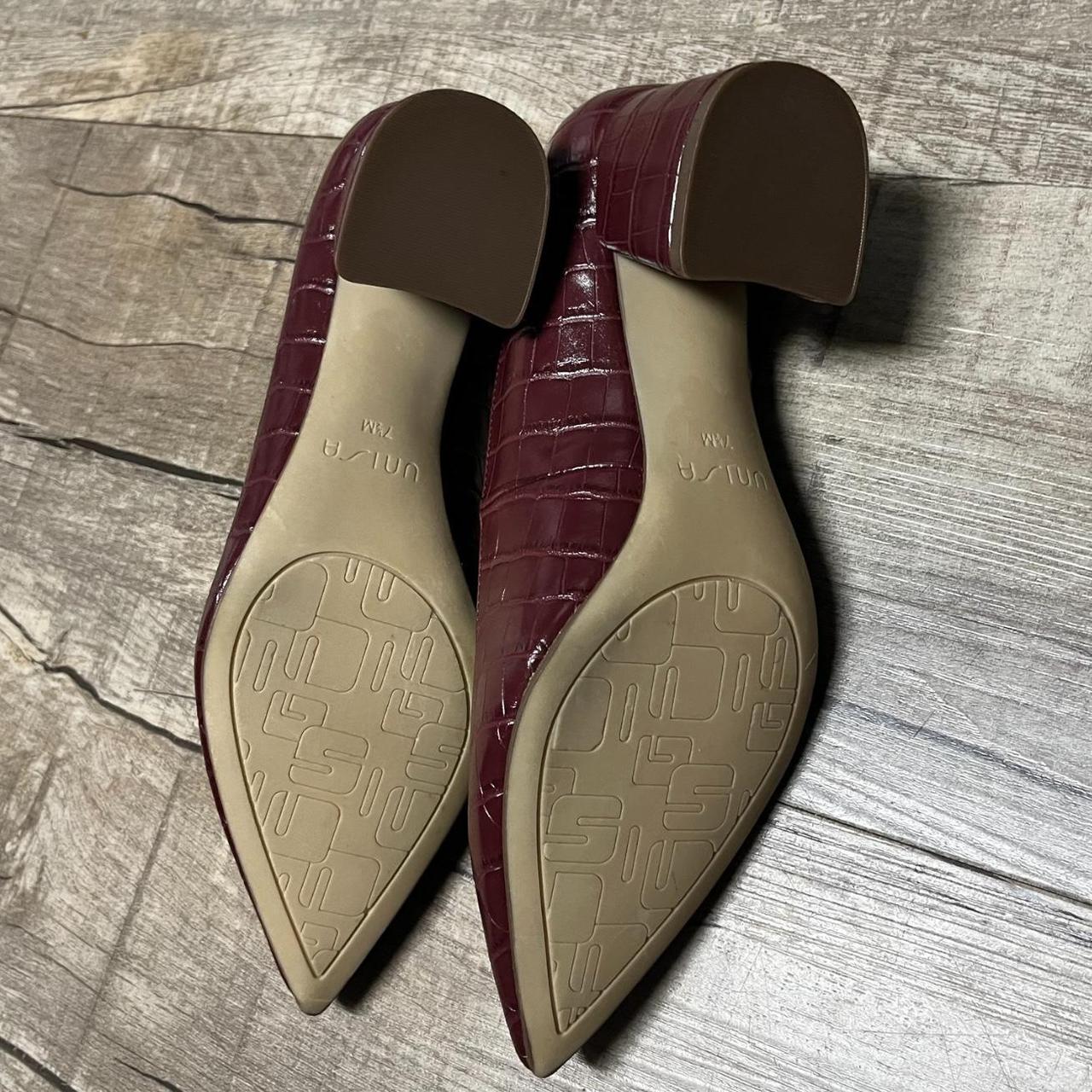 Unisa Croc Embossed Windel Pump Block Heel Size 7.5... Depop