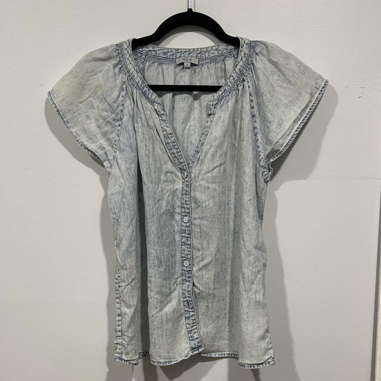Rails Women's Blouse - Blue - S – Rails chambray … - image 3