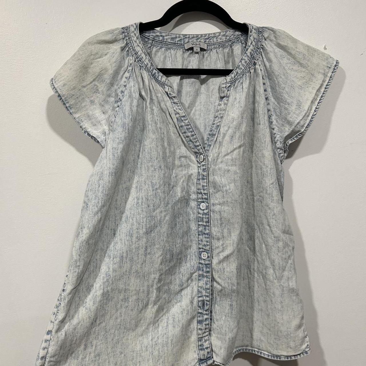 Rails Women's Blouse - Blue - S – Rails chambray … - image 4