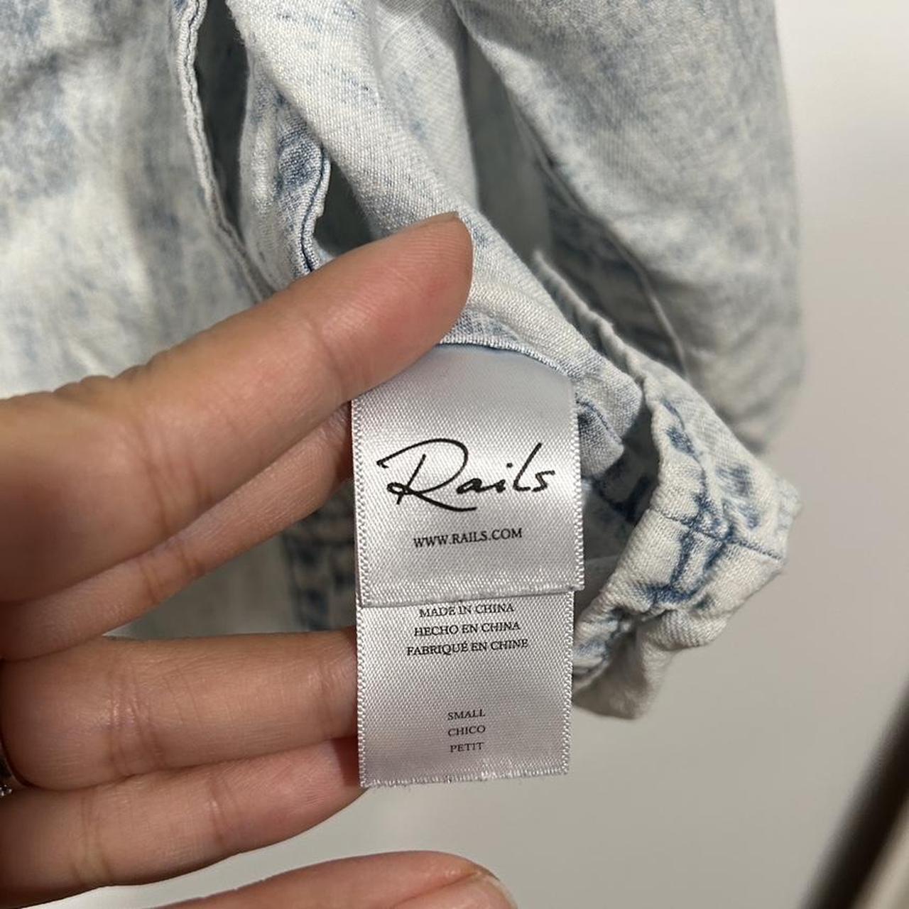 Rails Women's Blouse - Blue - S – Rails chambray … - image 6