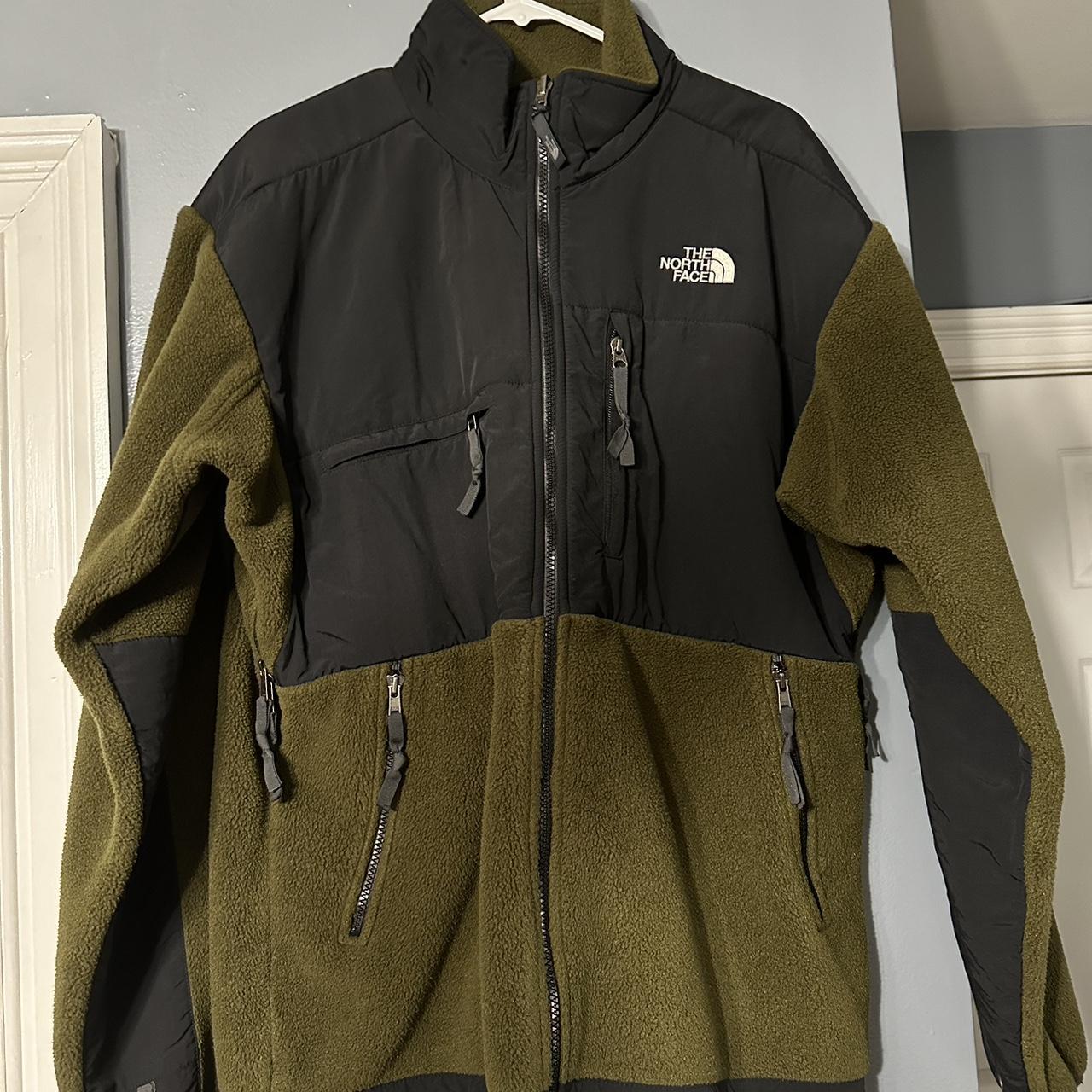 North face olive on sale green jacket mens