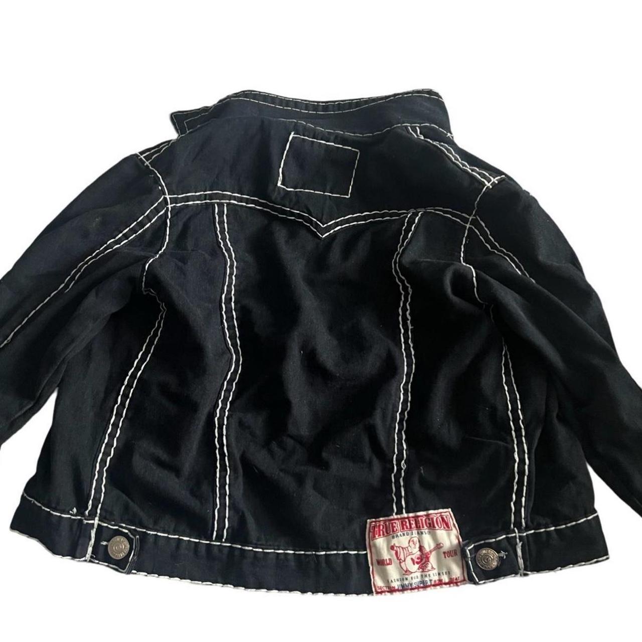 True religion black denim jacket This one is the... Depop