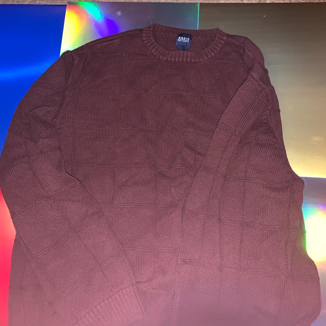 Basic Editions light chocolate sweater:) work once! - Depop