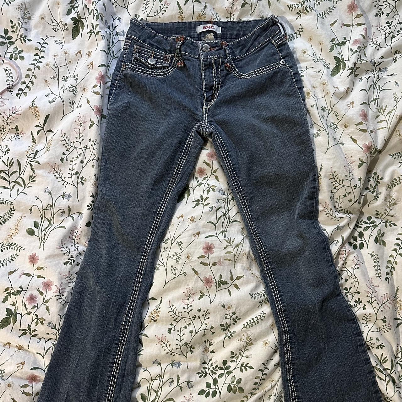 size 2 lowrise flare bongo jeans (not 100 sure... Depop