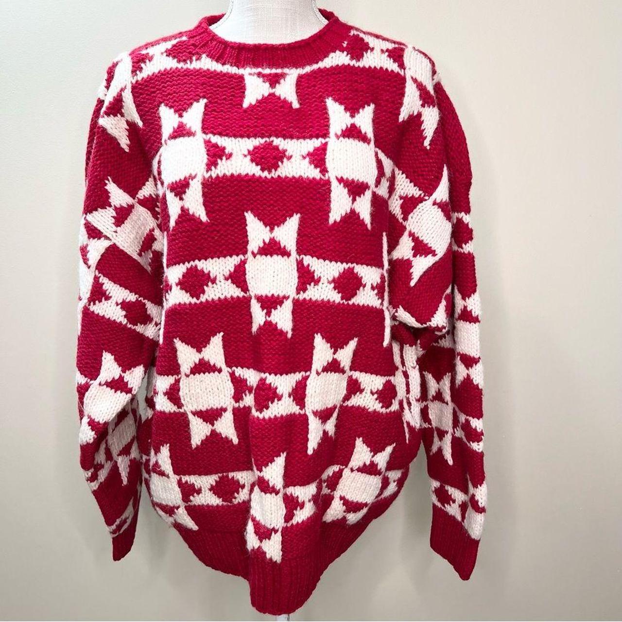 Source Unknown Men's Sweater - Red/White - L – VT… - image 1