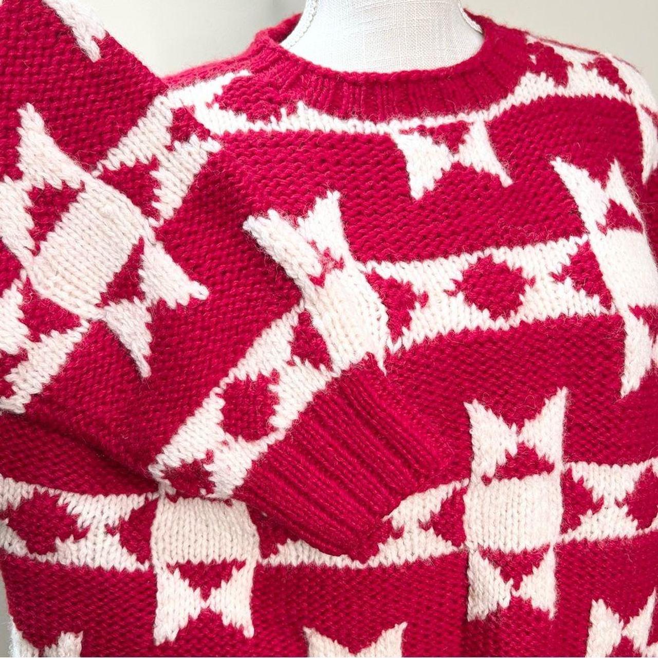 Source Unknown Men's Sweater - Red/White - L – VT… - image 3