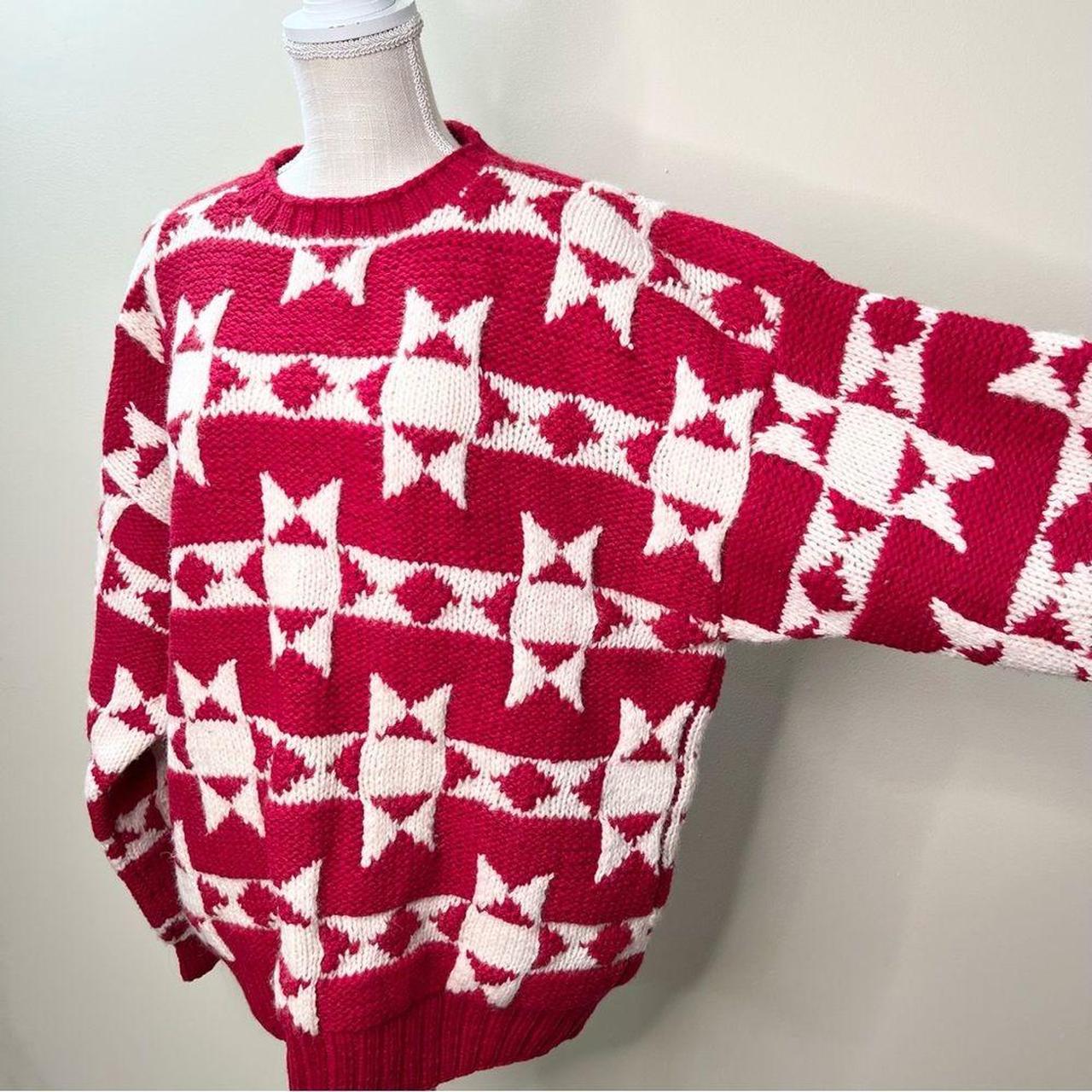 Source Unknown Men's Sweater - Red/White - L – VT… - image 2
