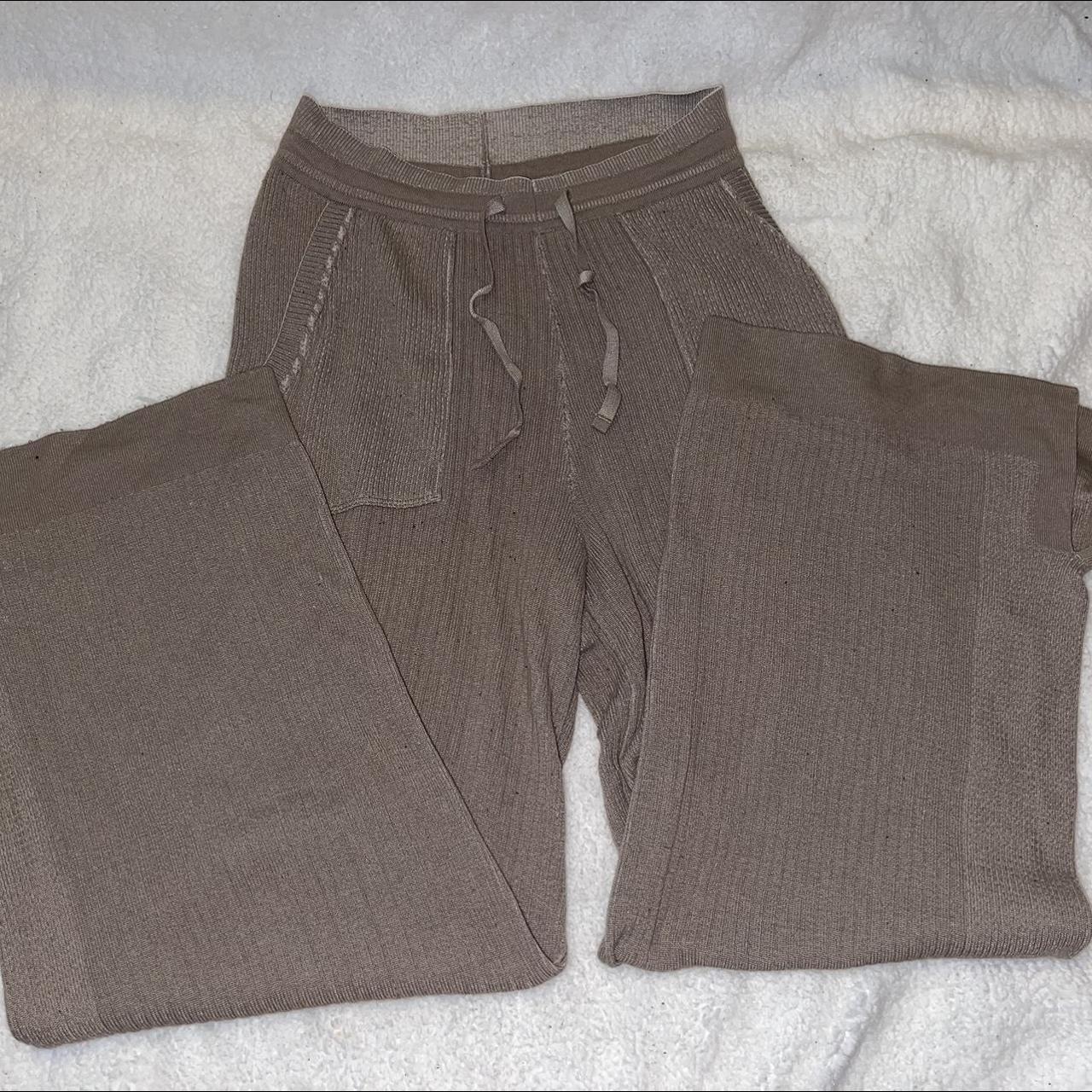 Gymshark Knit Flare Pants Size M GymShark... Depop