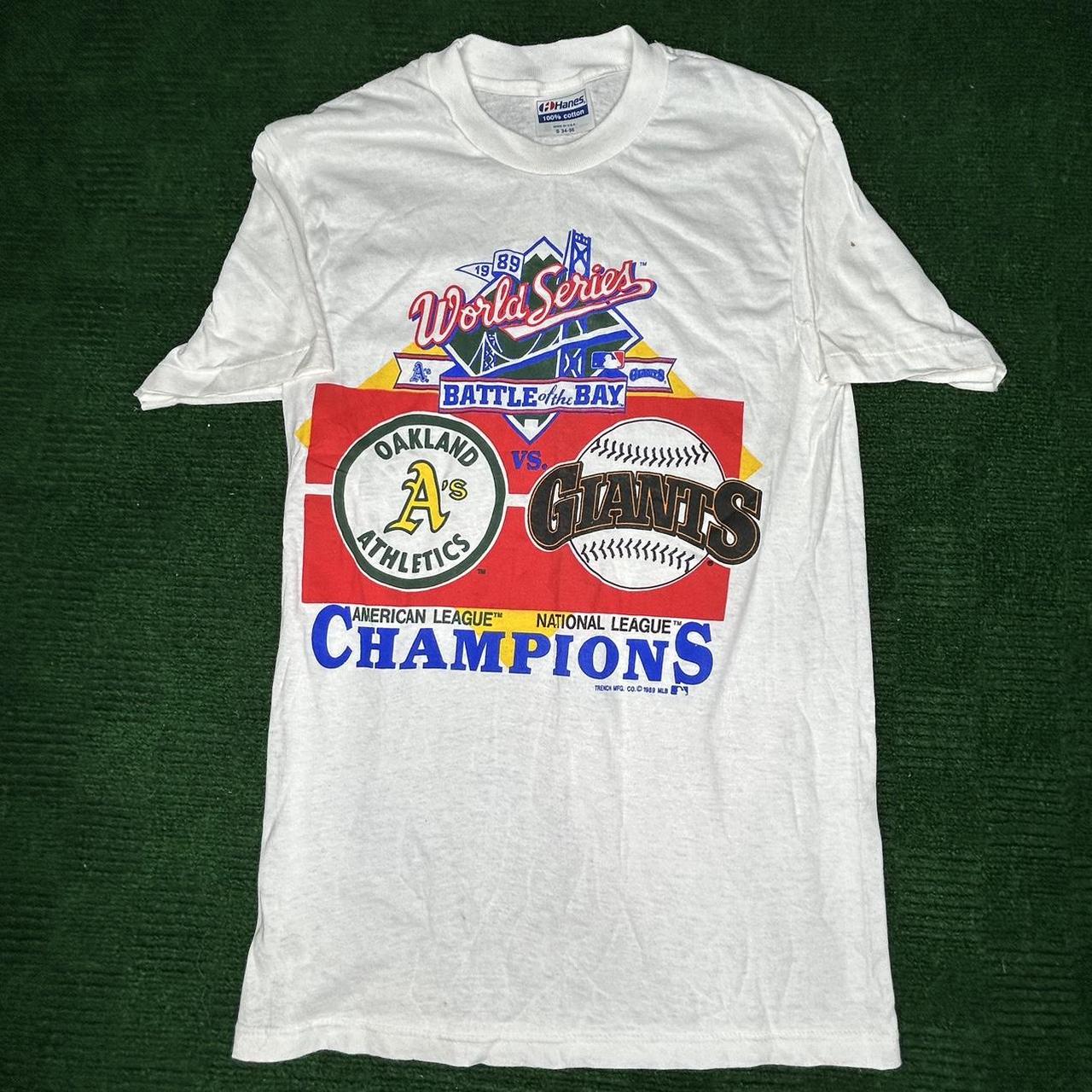 1989 MLB Oakland Athletics Baseball Champions Vintage T-Shirt