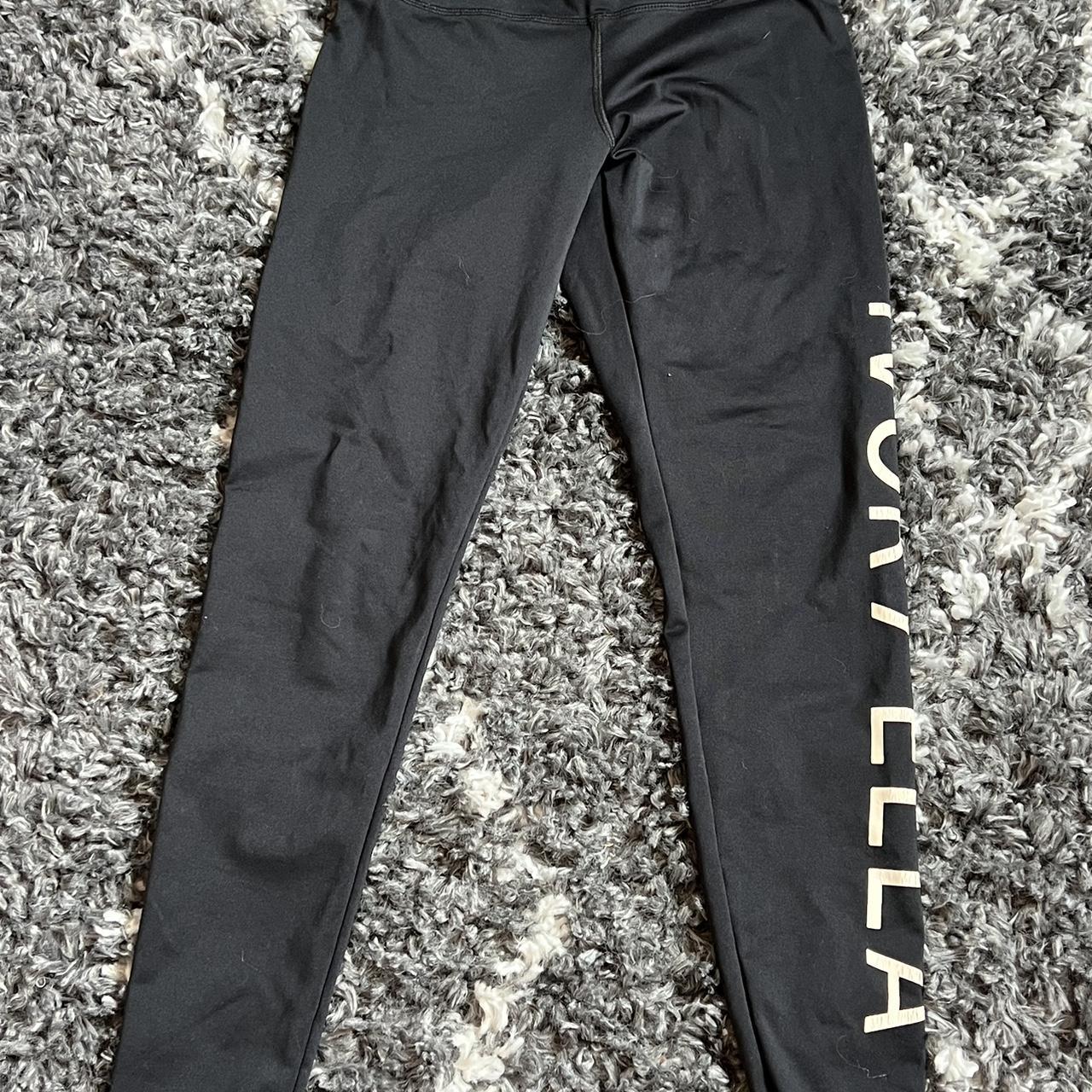 Ivory Ella Women's Black Leggings Depop