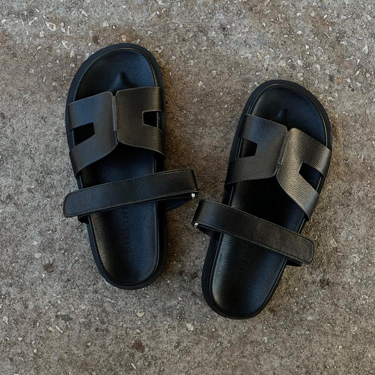BILLINI THEON SANDAL BLACK chunky black Hermes’... - Depop