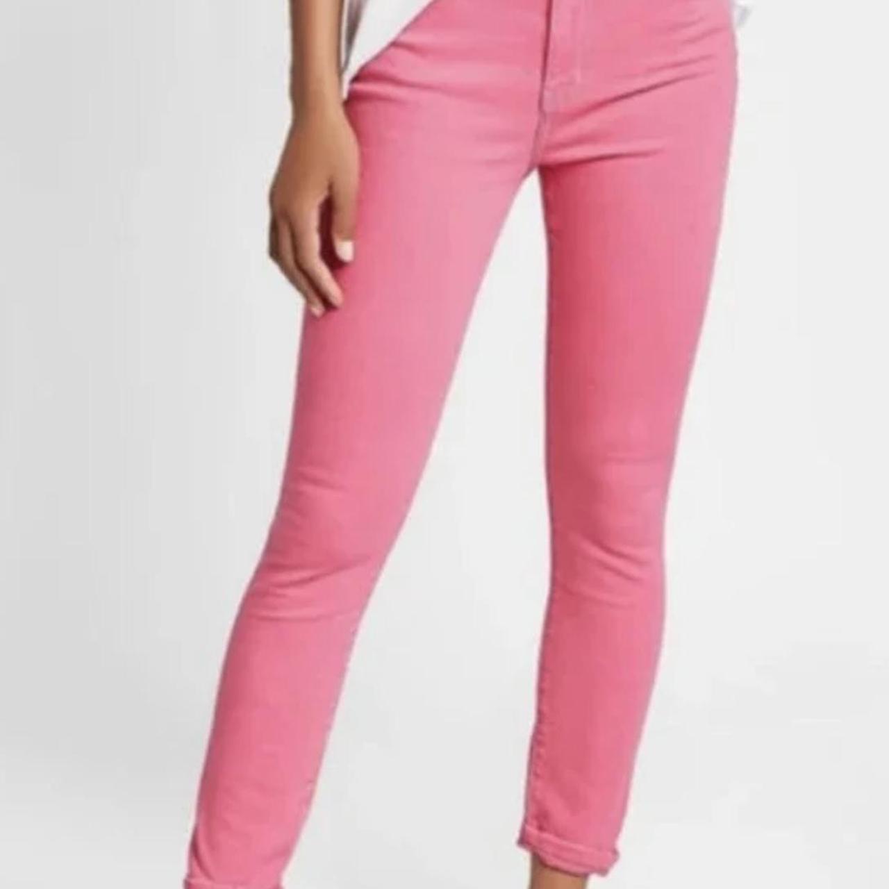 Current/Elliot size 27 skinny jeans in flamingo... Depop