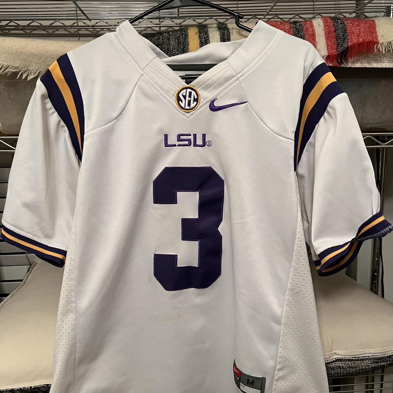 Men's Nike Odell Beckham Jr. White LSU Tigers Alumni Player Game Jersey