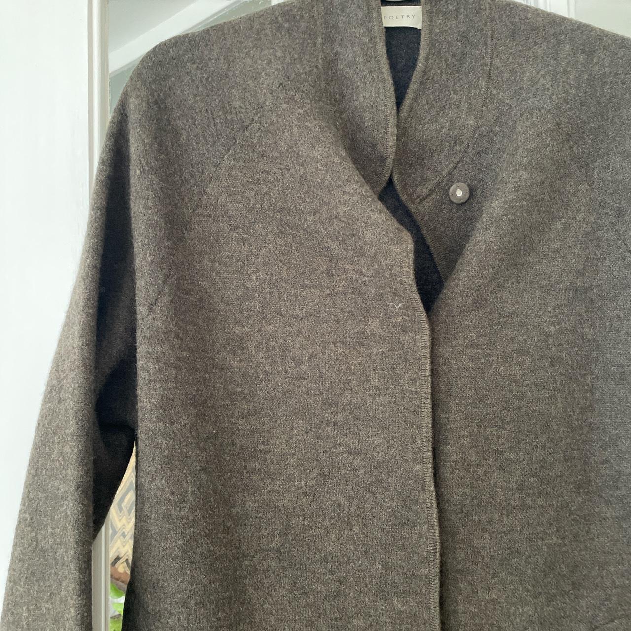 Poetry Boiled Wool Coatigan: Lovely dark moss green... - Depop