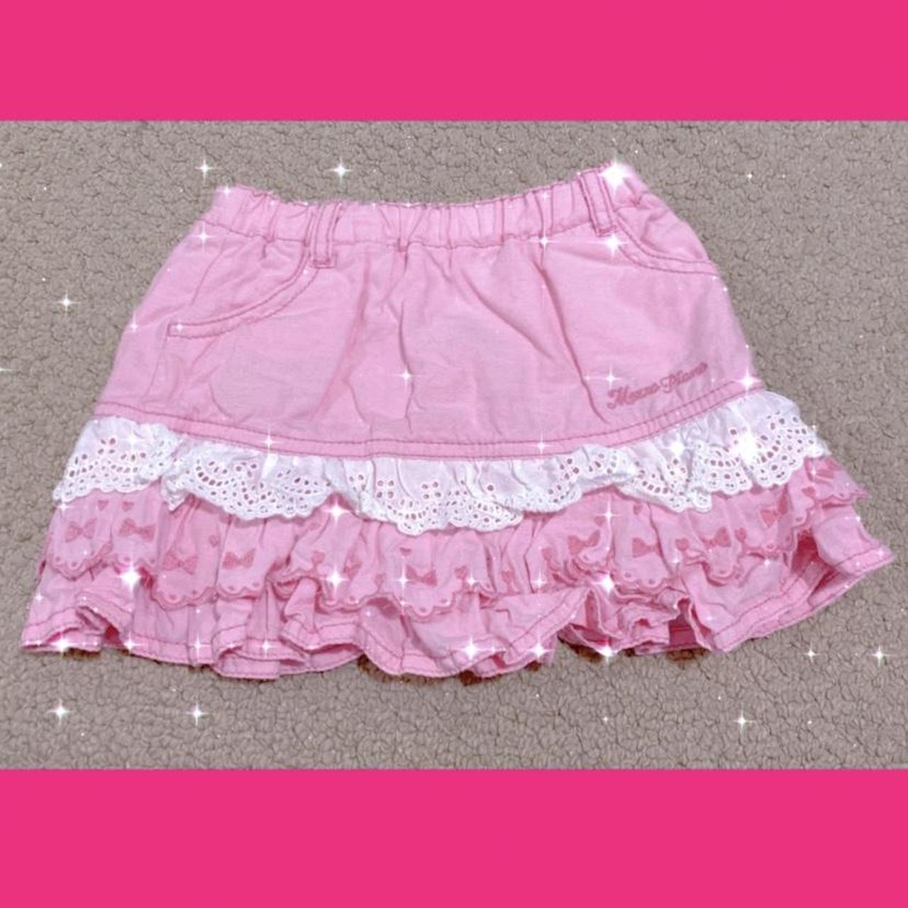 Pink and White Skirt | Depop