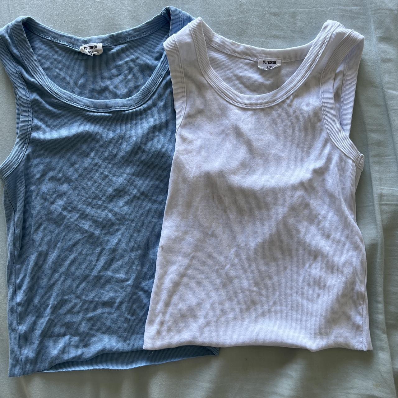 cotton on tank tops $12 each or $20 for both~ both... - Depop