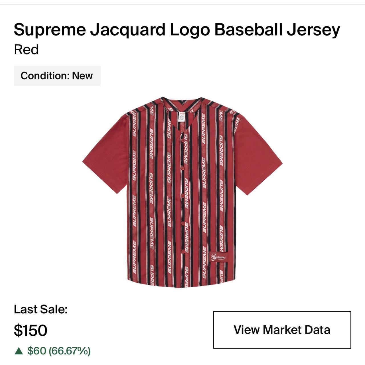 Supreme Satin Baseball Jersey - Depop