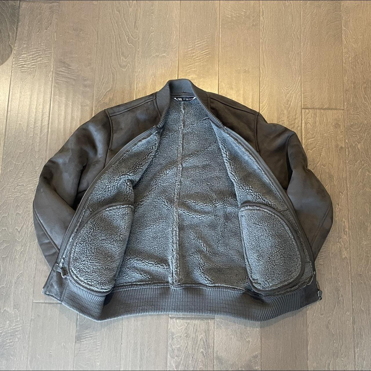 Zara Men's Grey Jacket Depop