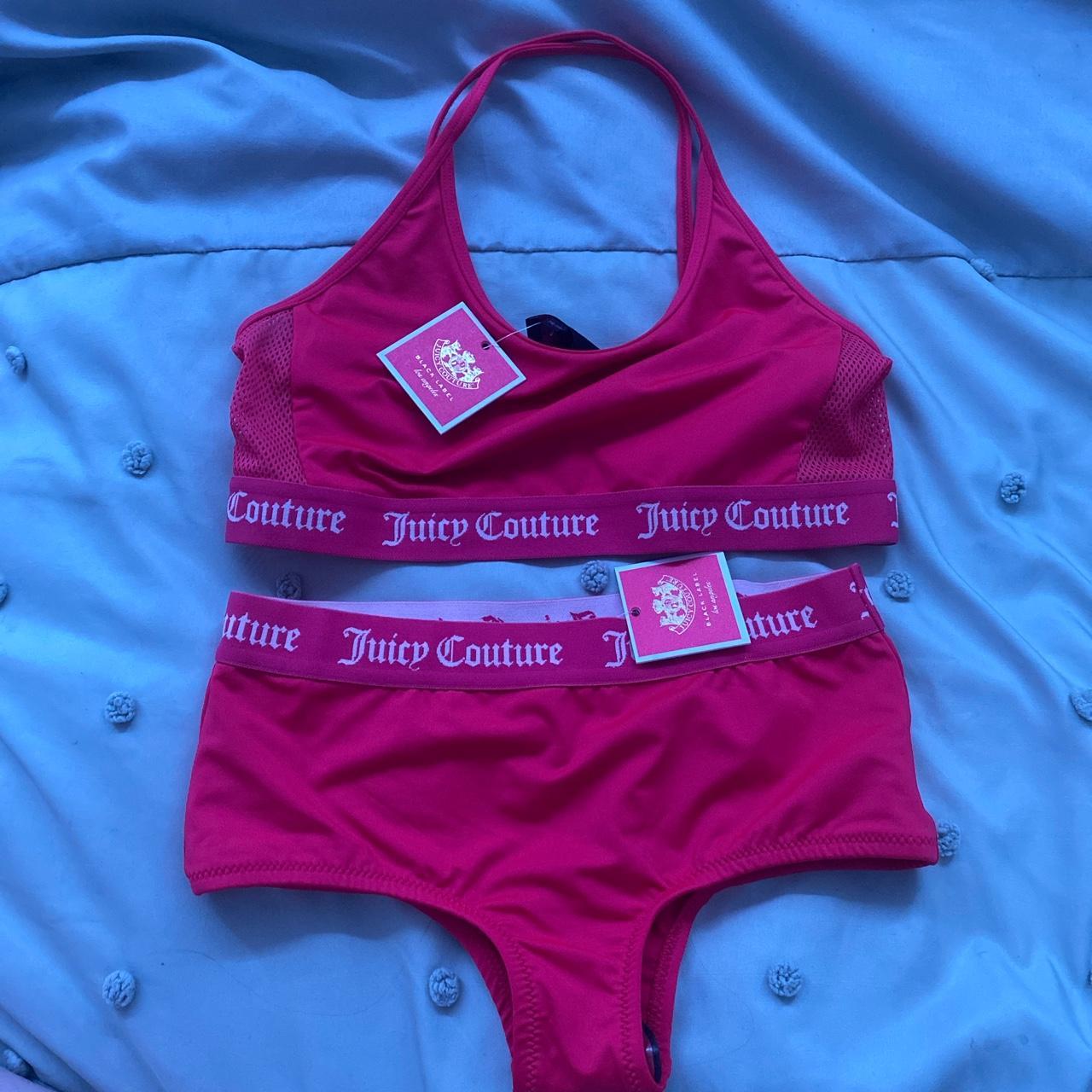 Juicy Courtier Pink Bikini Never Worn Size 14 15yr Depop