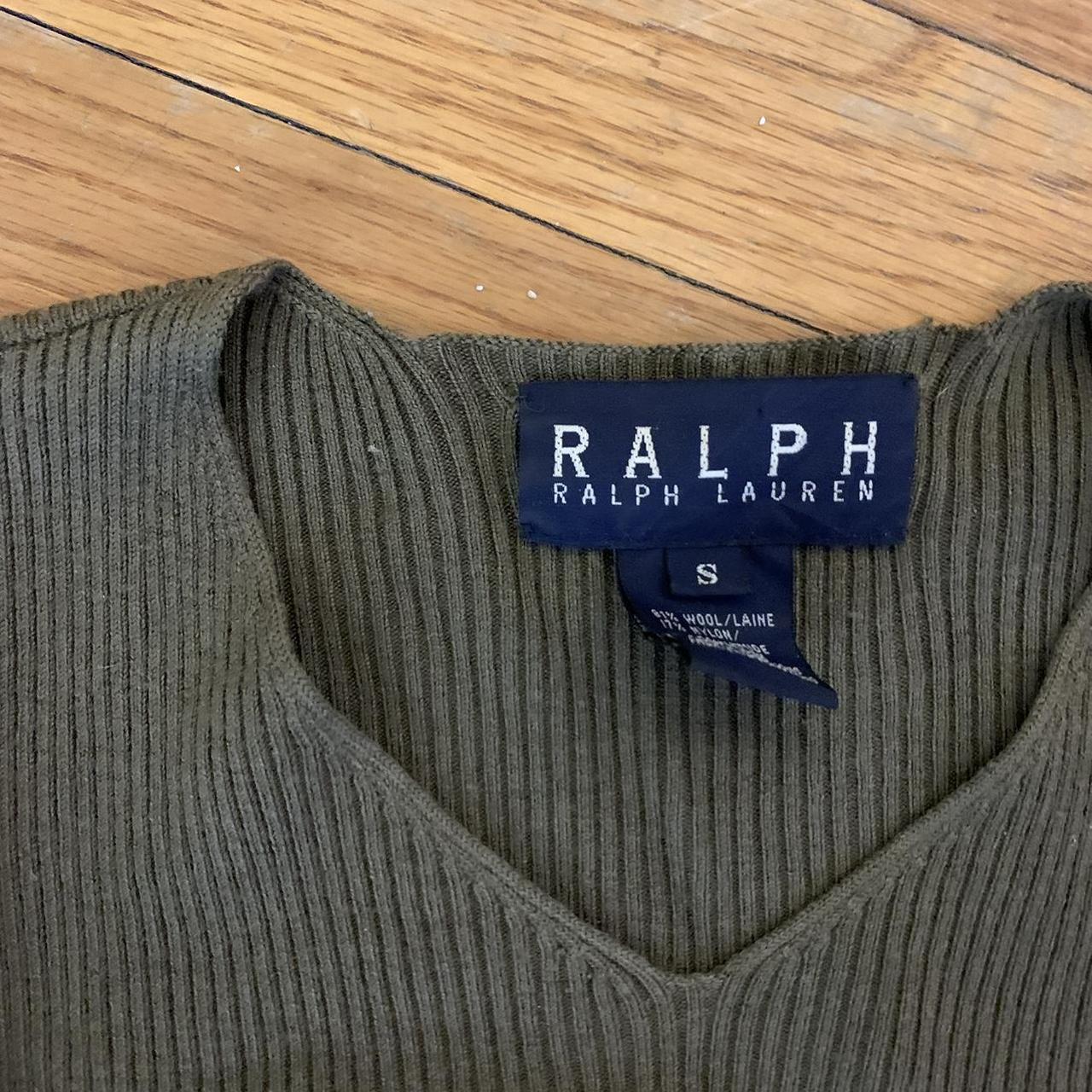 Vintage Ralph Lauren sweater Greenish brownish... - Depop