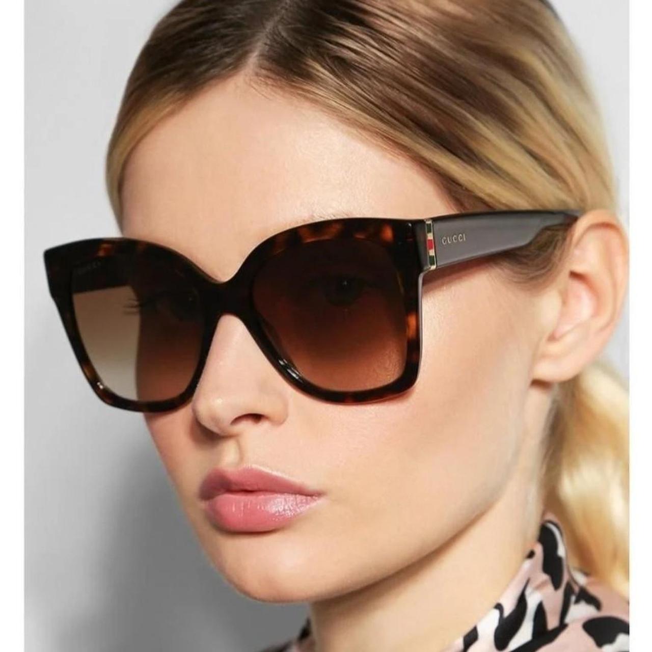 Gucci fashion havana cat eye sunglasses