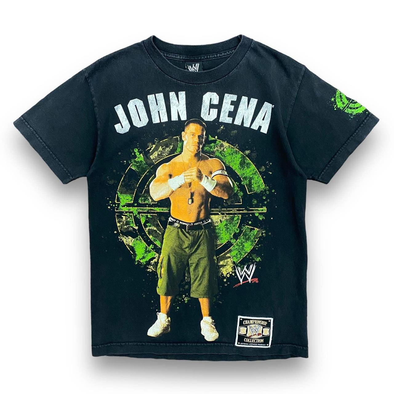 2007 WWE John Cena Championship Collection Black Tee... - Depop