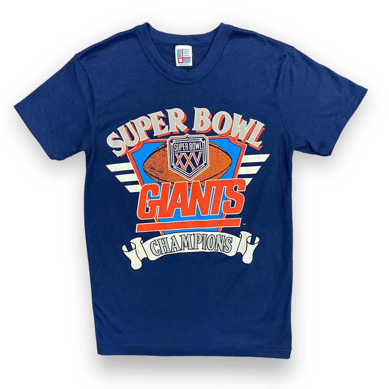 Vintage New York Giants Football 1991 Super Bowl T - Depop